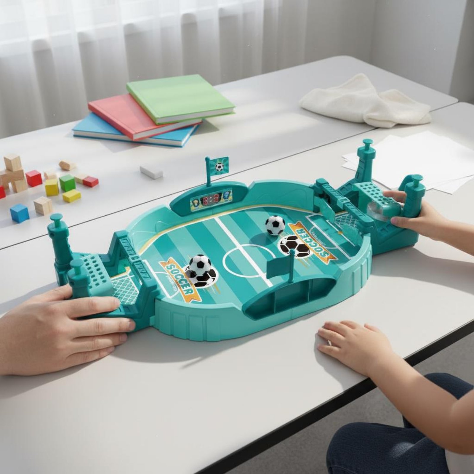 Party Games Children - 2인용 배틀 축구 장난감, 손과 눈의