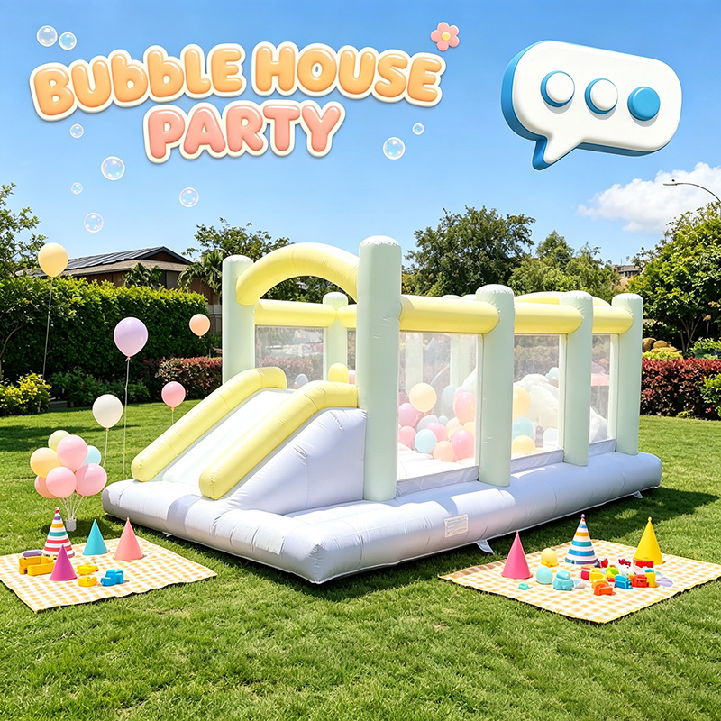 Party Games Easy Kids - 단색 미니 에어바운스 장애물 코스, 상업용