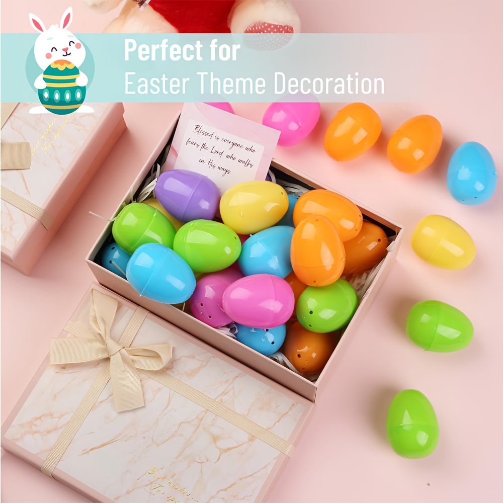 Party Games Easter Egg - 100PCS 플라스틱 부활절 달걀 채울 수있는
