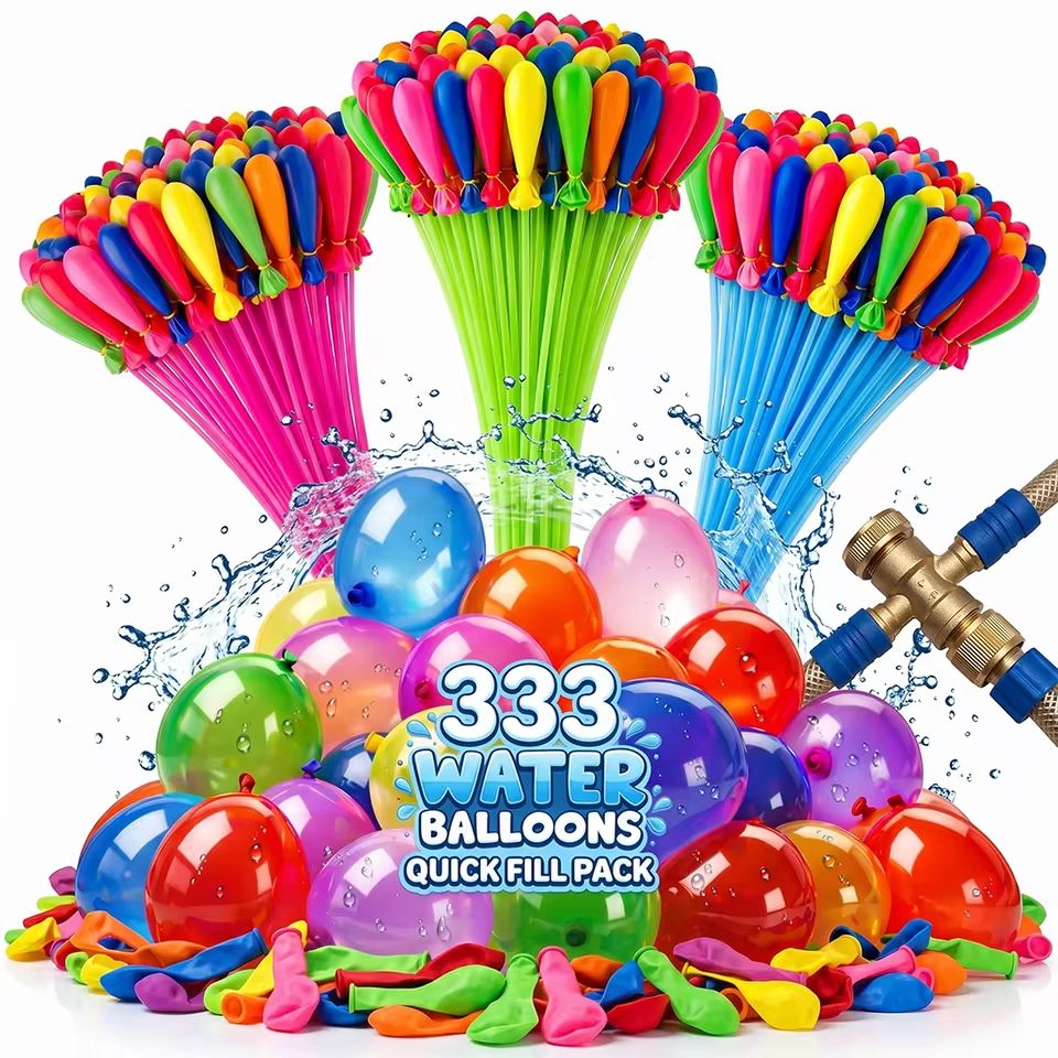 Party Games Bomb - 333개 빠른 물 채움 물풍선 셀프타이잉