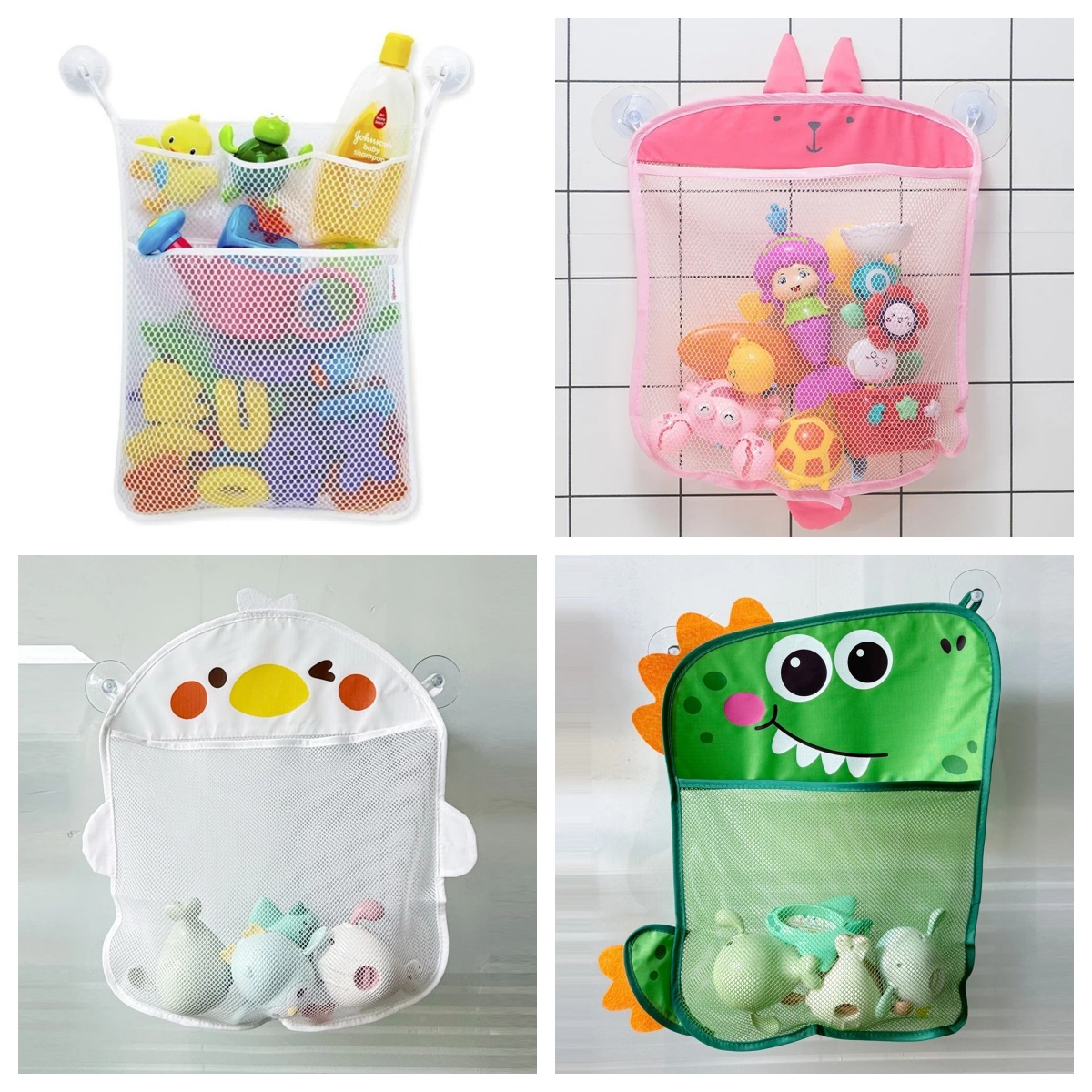 Party Games Baby Shower - 아기 욕실 메쉬 가방 만화 동물