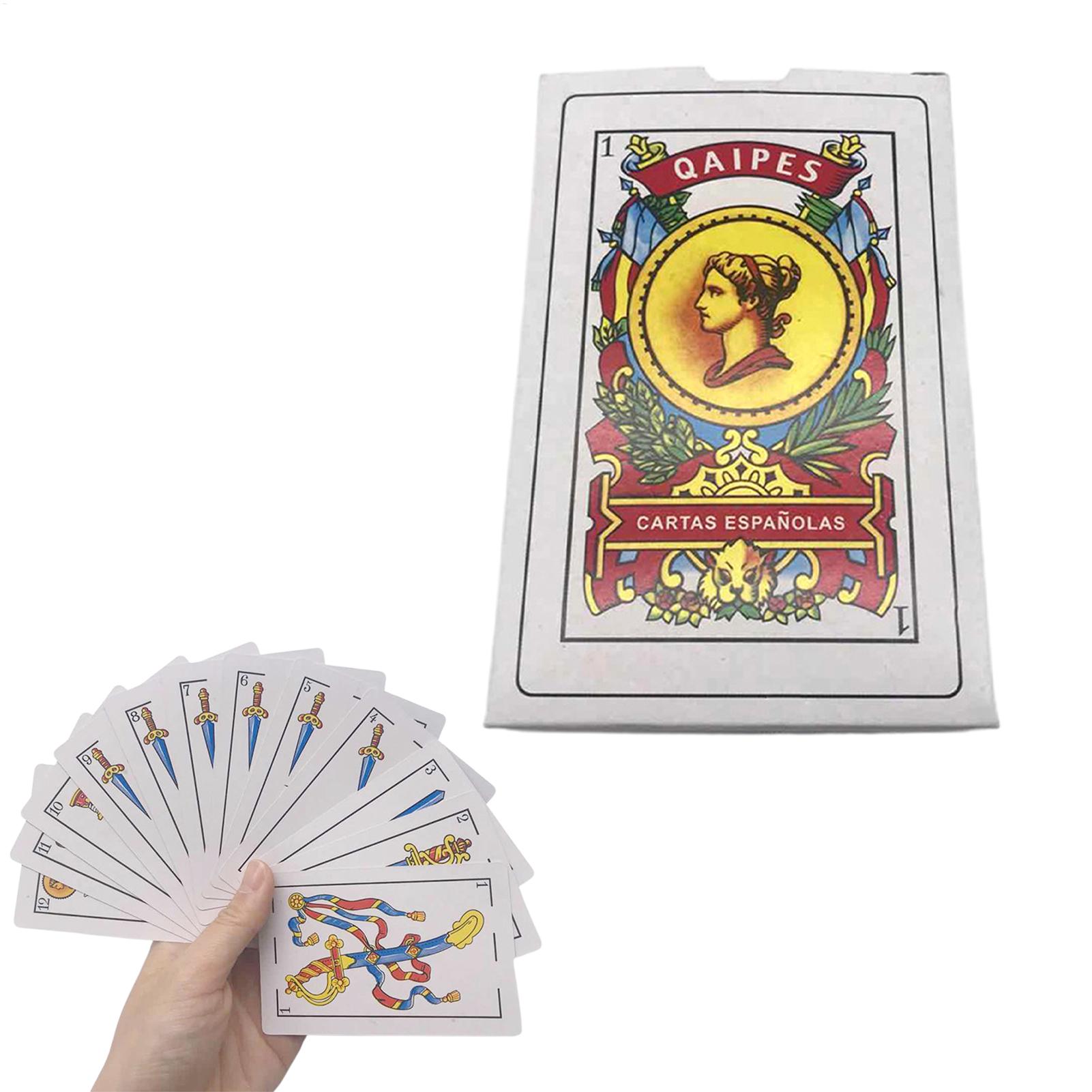 대형 스페인어 카드 놀이 방수 포커 카드 밝은 색상의  - Party Games In Spanish 리뷰 및 가격