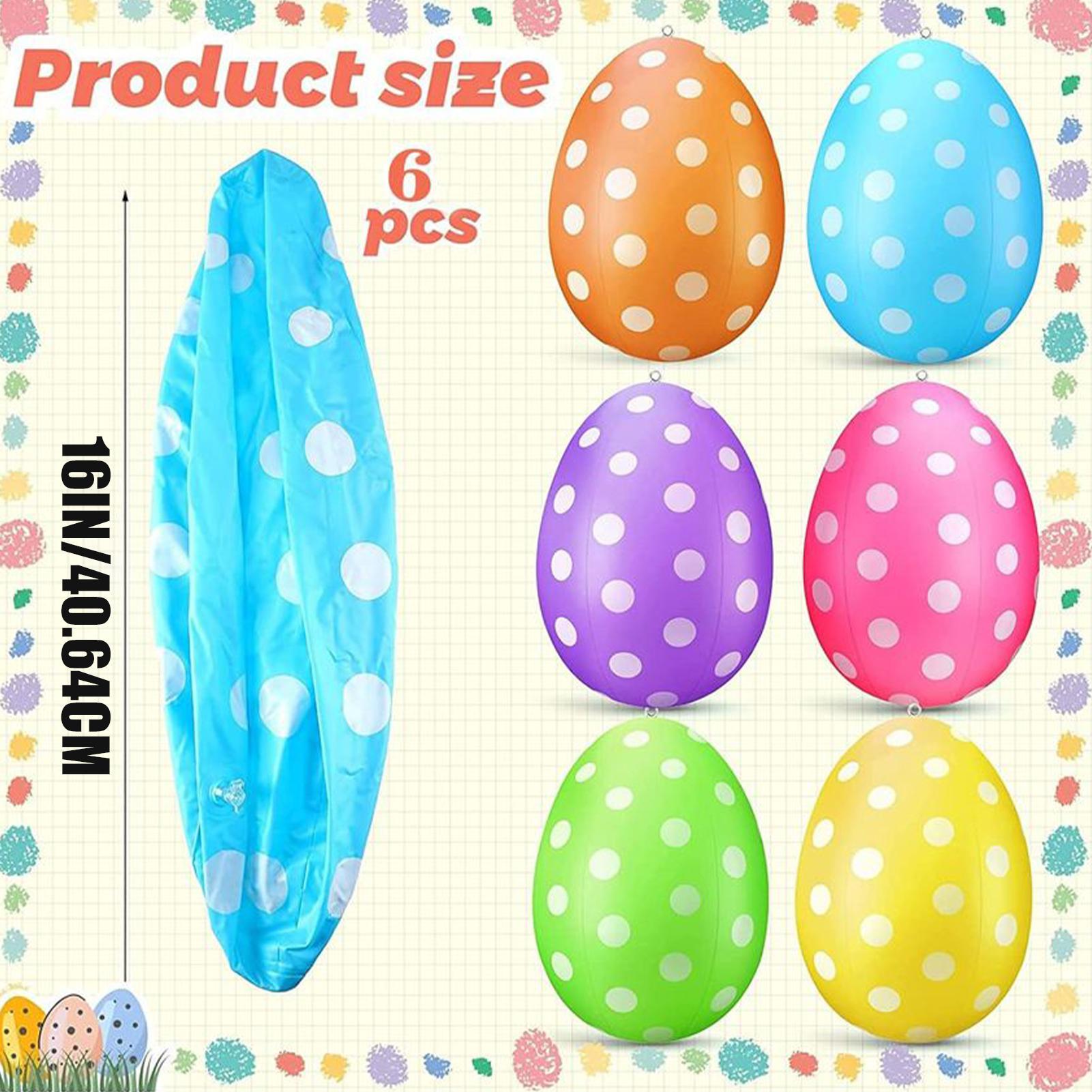 부활절 에그볼 6개 세트 PVC 에어볼 부활절 파티 헌 - Party Games Easter Egg 리뷰 및 가격