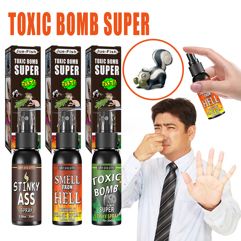 3개/세트 30ml 액체 방귀 스프레이 무독성 냄새 폭 - Party Games Bomb 리뷰 및 가격