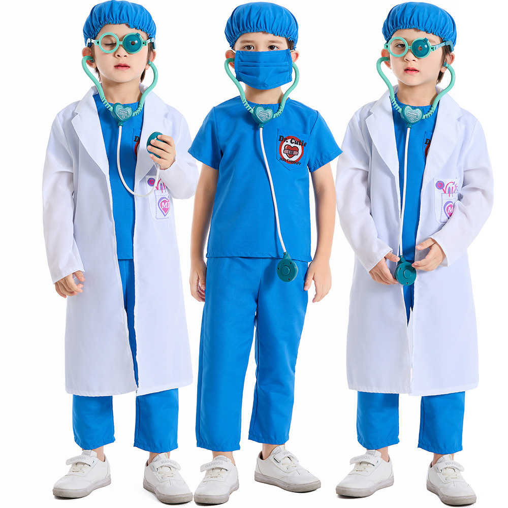 3 색 남여 어린이 할로윈 간호사 의사 의상 어린이 수 - Party Games Children 리뷰 및 가격