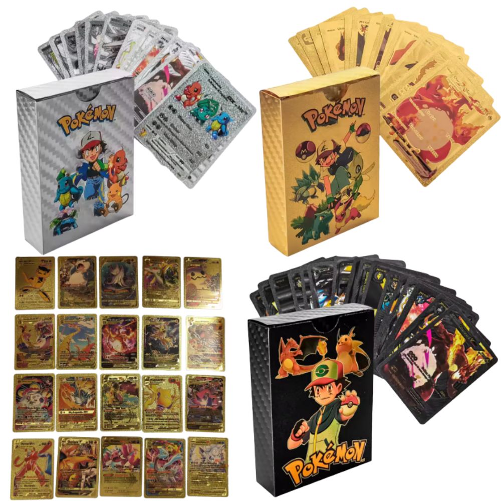 55개 포켓몬 카드 Vmax GX 골드 포일 플래시 박 - Party Games In Spanish 리뷰 및 가격