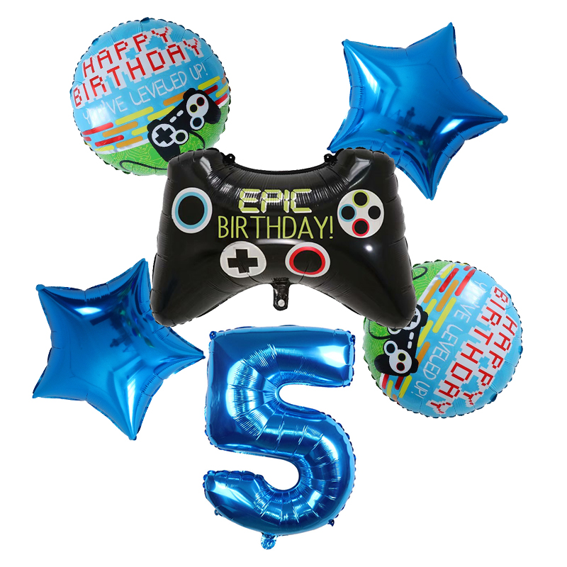 6pcs 게임패드 소년 게임 포일 헬륨 풍선 생일 테마 - Party Games Baby Shower 리뷰 및 가격