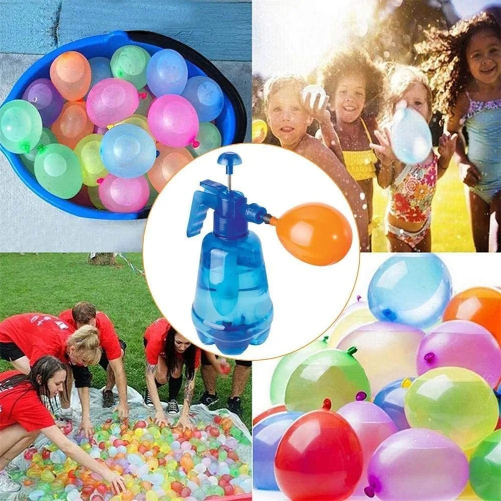 어린이를위한 풍선이있는 휴대용 공기 물 폭탄 풍선 펌프 - Party Games Bomb 리뷰 및 가격