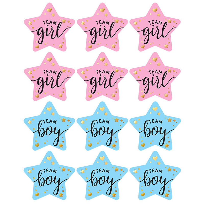 60개 성별 공개 스티커 (파티 초대장 및 투표 게임, - Party Games Baby Shower 리뷰 및 가격