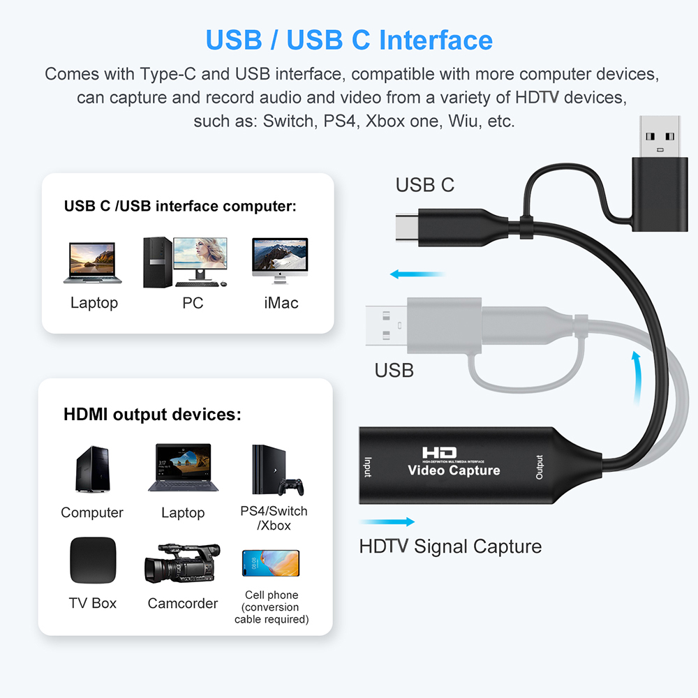 4K HDMI 호환 USB 비디오 캡처 카드 1080P - Party Games Pc 리뷰 및 가격
